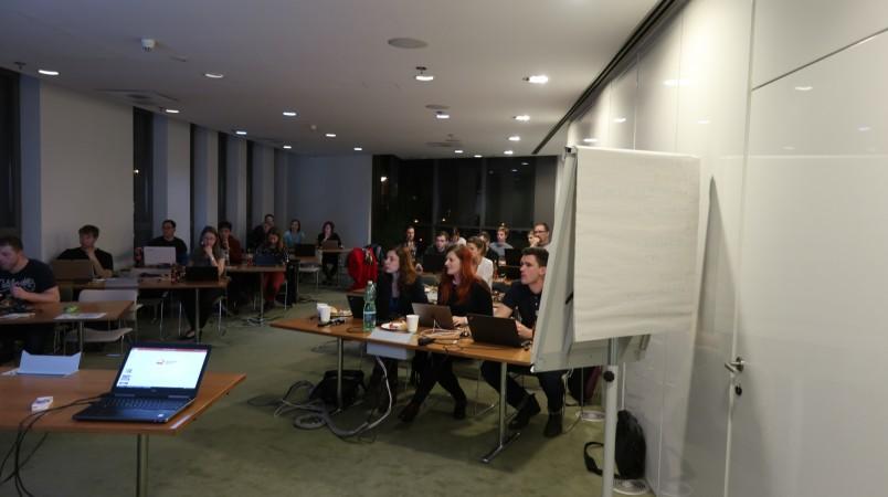 Mapathon organisé à Prague en janvier 2019. République Tchèque.