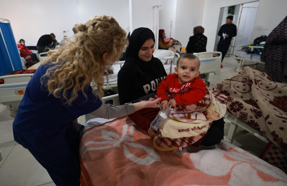 Patients à de l'hôpital de campagne indonésien de Rafah. Décembre, 2023 © MSF