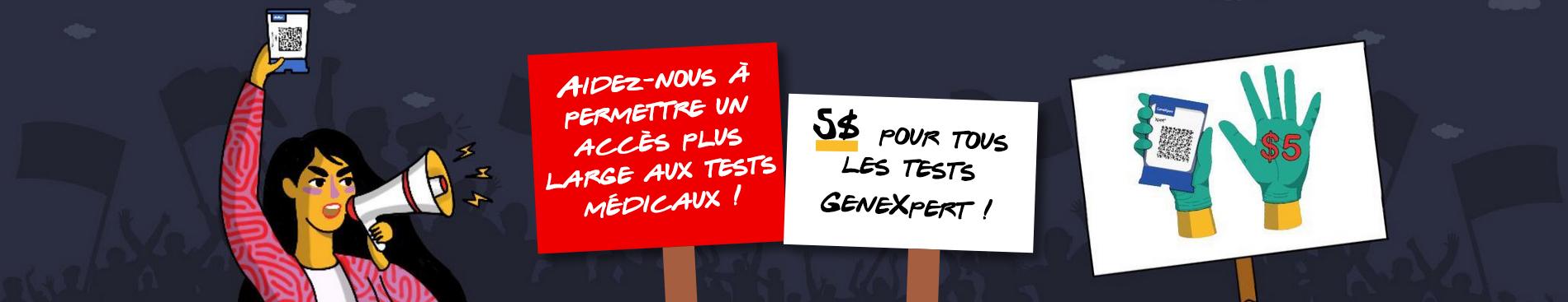 Aidez-nous à permettre un accès plus large aux tests médicaux