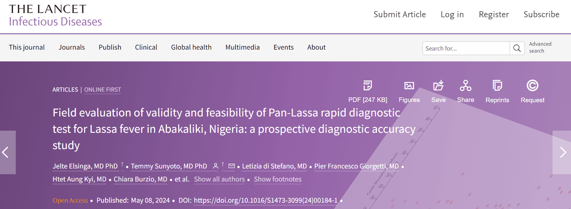 Lassa RDT evaluation on Lancet
