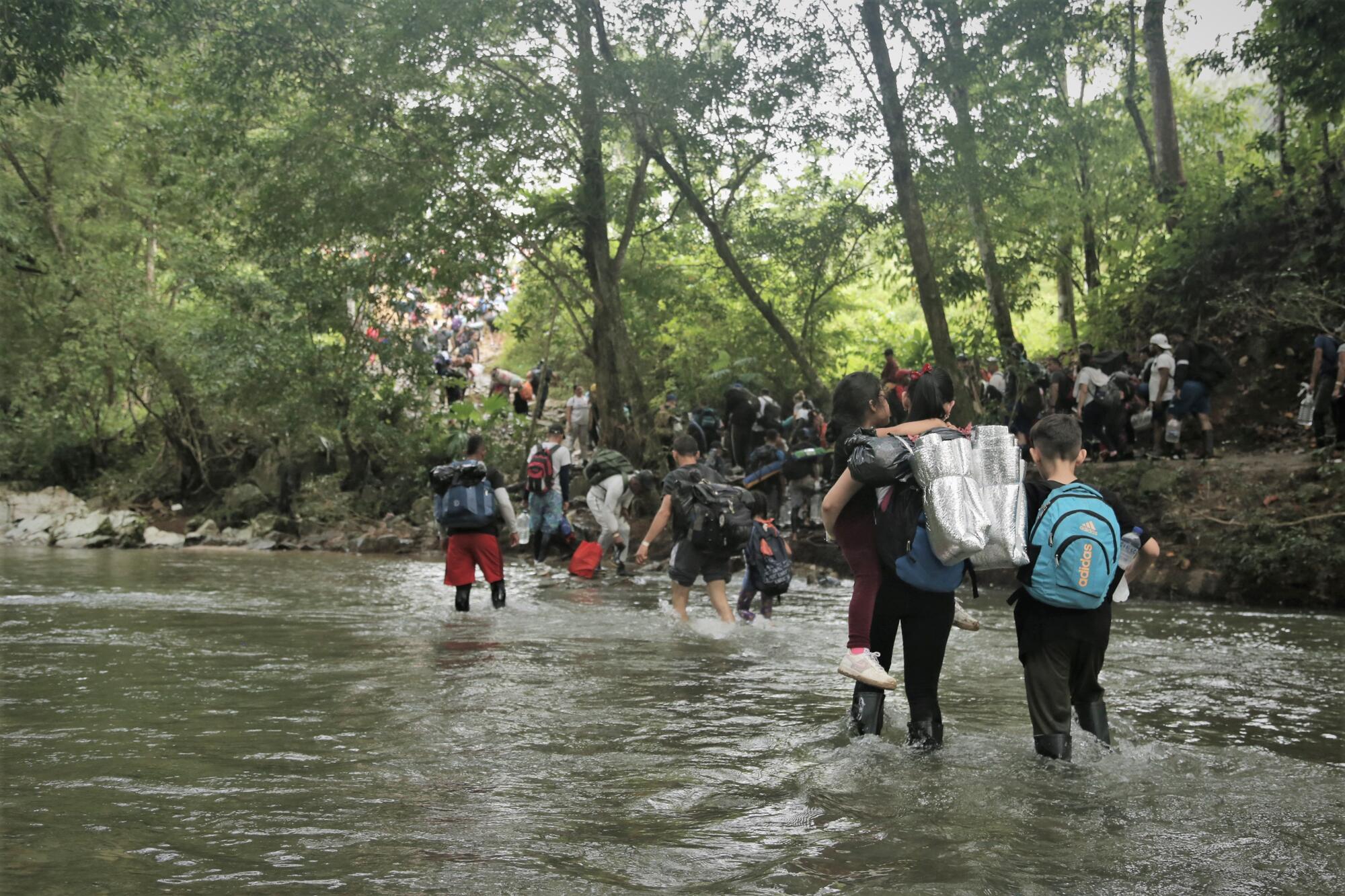 Chaque jour du mois d'août, entre 2 000 et 3 000 personnes traversent la jungle du Darién, qui relie la Colombie au Panama © Natalia Romero Peñuela/MSF