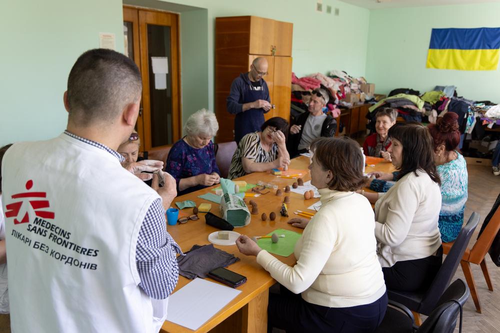 MSF a ouvert un centre de traumatologie dans le centre de l'Ukraine pour combler le manque de soins de santé mentale spécialisés. © Fanny Hostettler/MSF