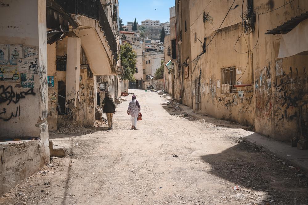 Vue d'une rue du camp de Jénine, en Cisjordanie. © Oday Alshobaki/MSF