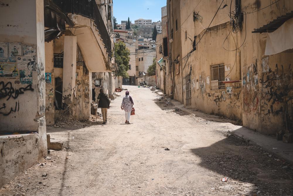 Vue d'une rue du camp de Jénine, en Cisjordanie. © Oday Alshobaki/MSF