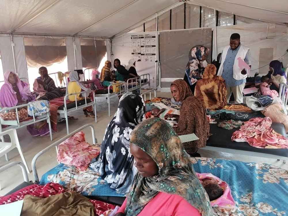 Centre d'alimentation thérapeutique à l'hôpital MSF de Zamzam. © Dukhan Ahmed Salih/MSF