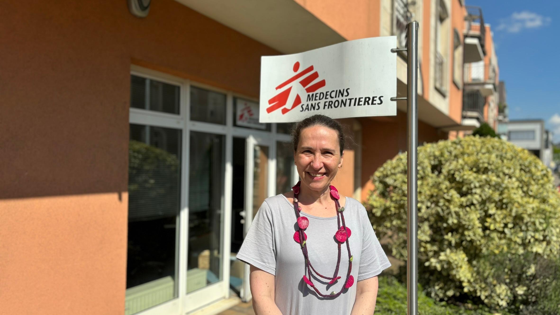 Joanna Ladomirska, coordinatrice médicale de MSF en Pologne, a expliqué à MSF Luxembourg les effets catalyseurs de la tuberculose dans les contextes migratoires au niveau de l'UE . Juin 2024 © Cristina Fernandez/ MSF