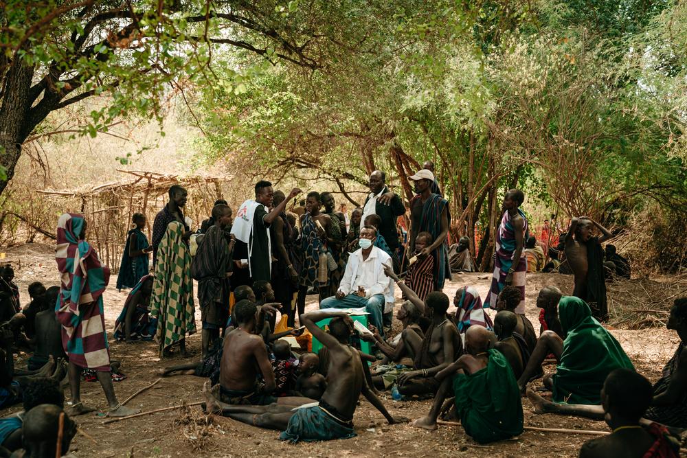 Clinique mobile dans la zone du sud de l'Omo.