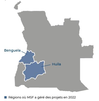 Région où MSF a géré des projets en 2022