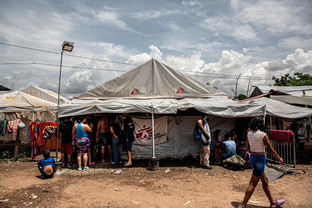  Clinique MSF dans le centre d'accueil pour migrants de Lajas Blancas