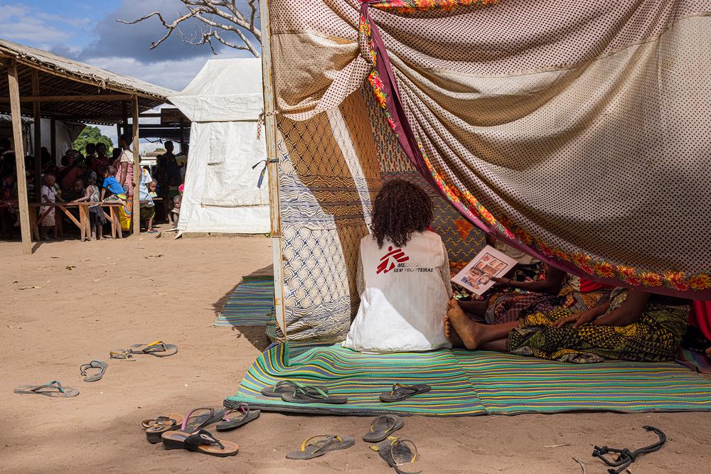 Clinique mobile MSF dans le camp de déplacés de Lianda à Mueda.