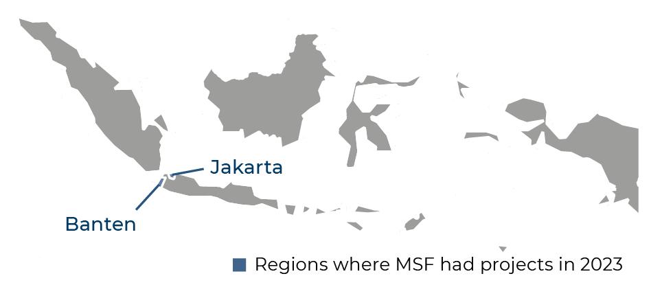 Régions où MSF était présente en 2023