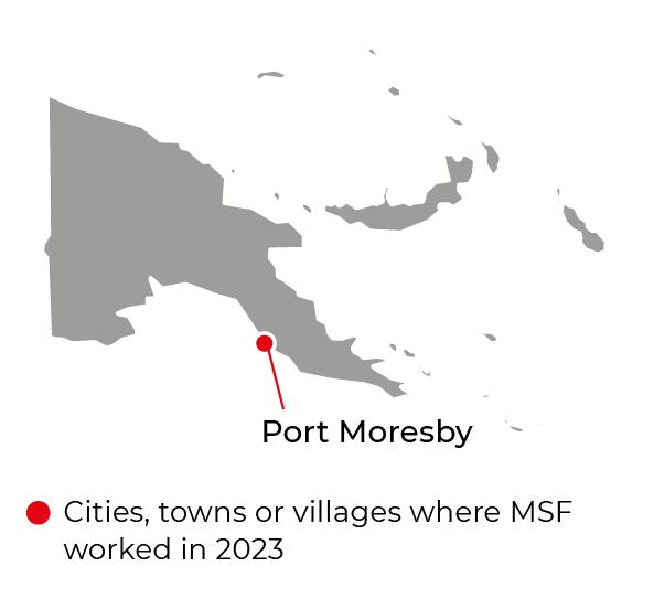 Régions où MSF était présente en 2023