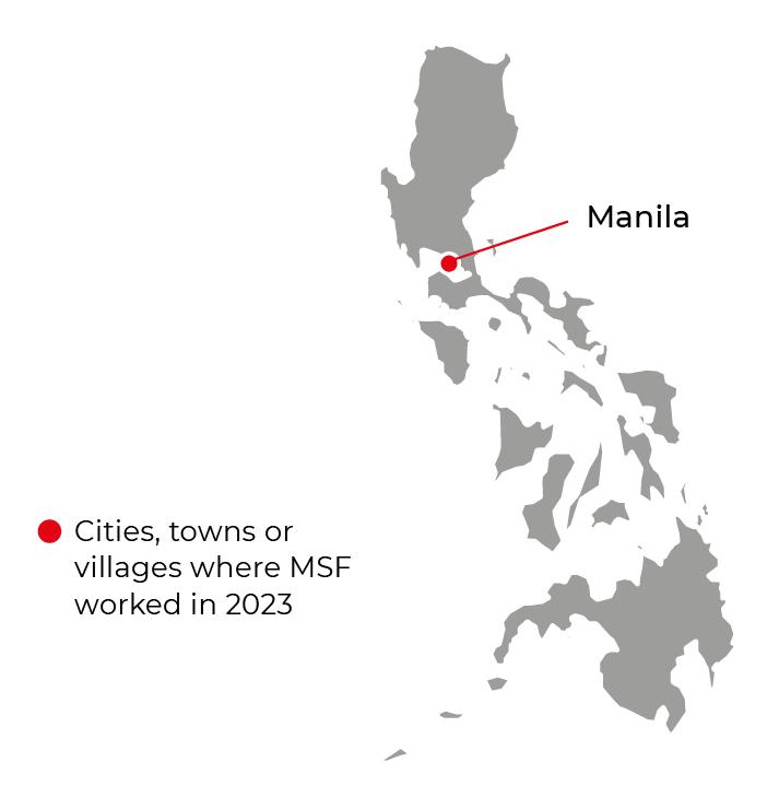 Régions où MSF était présente en 2023
