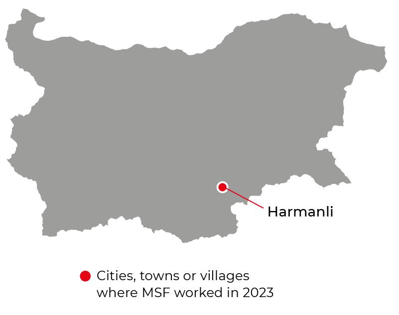 Villes où MSF était présente en 2023