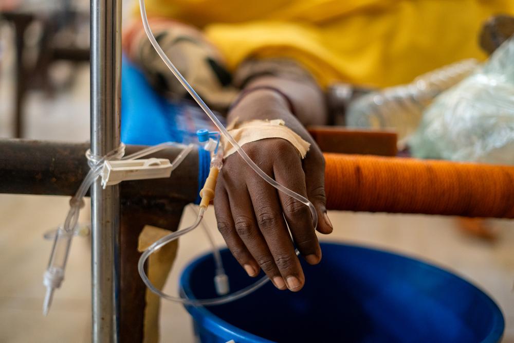 Le centre de traitement du choléra de MSF, situé à Kassala, a été inondé après de fortes pluies la nuit précédente. 