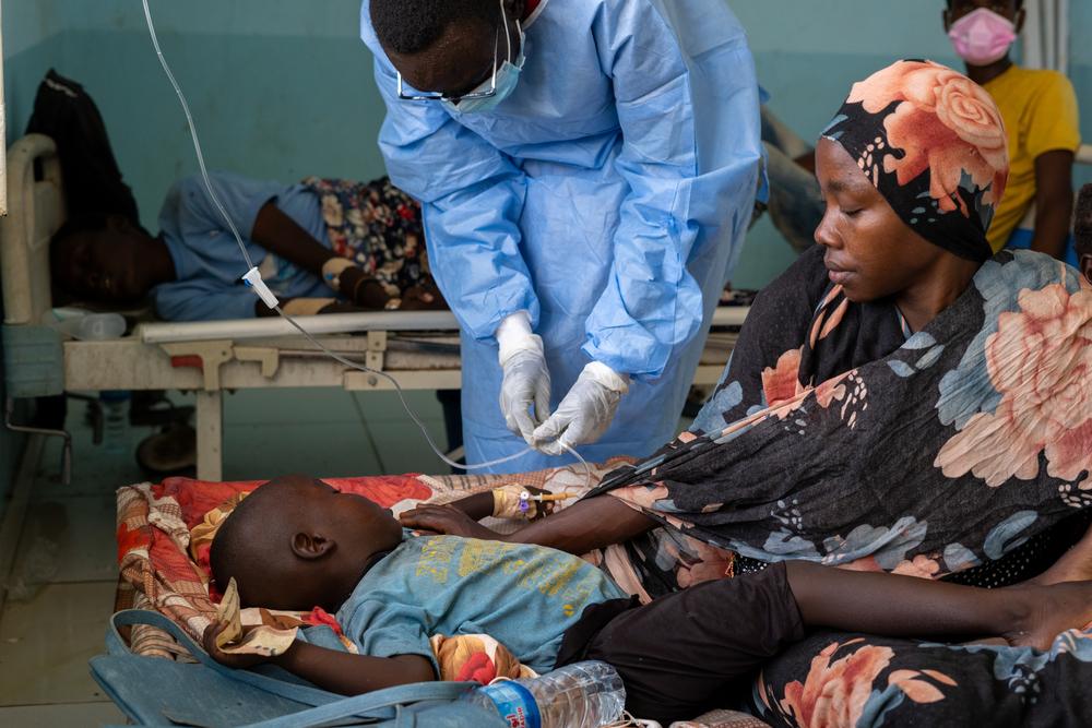 Le centre de traitement du choléra de MSF, situé à Kassala, a été inondé après de fortes pluies la nuit précédente.