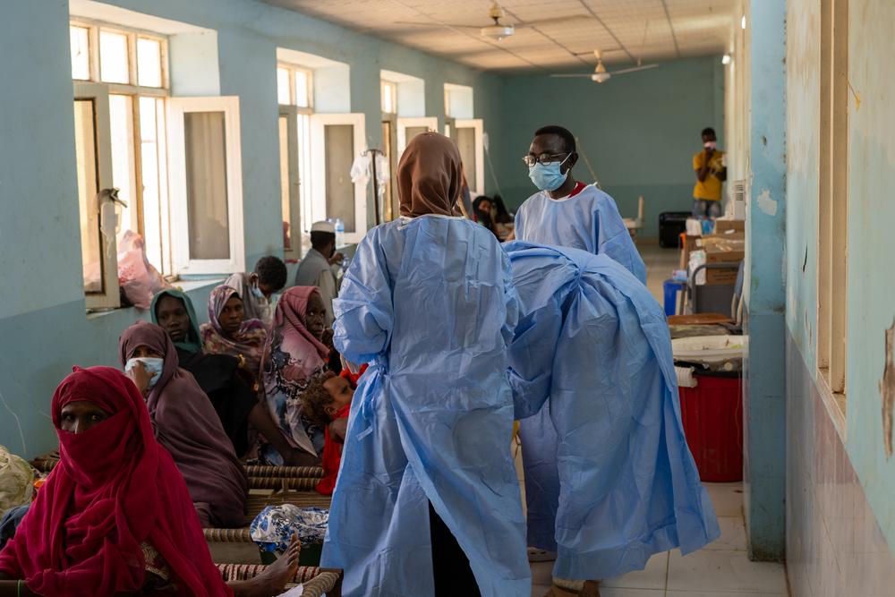 Le centre de traitement du choléra de MSF, situé à Kassala, a été inondé après de fortes pluies la nuit précédente.