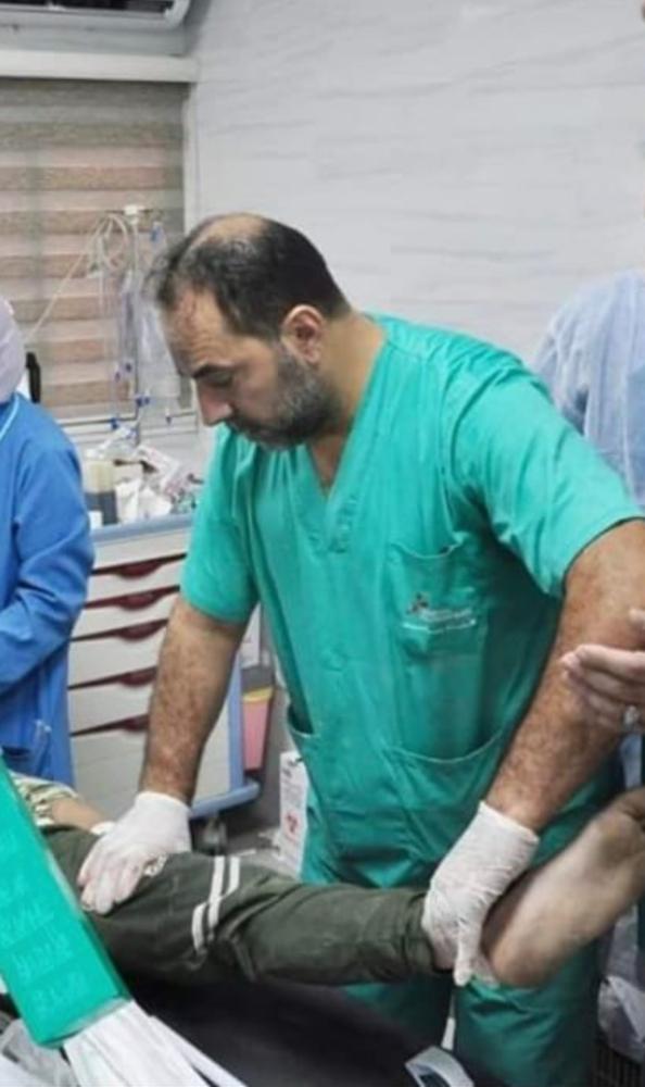 Dr Mohammed Obeid, chirurgien MSF à l'hôpital Al-Shifa