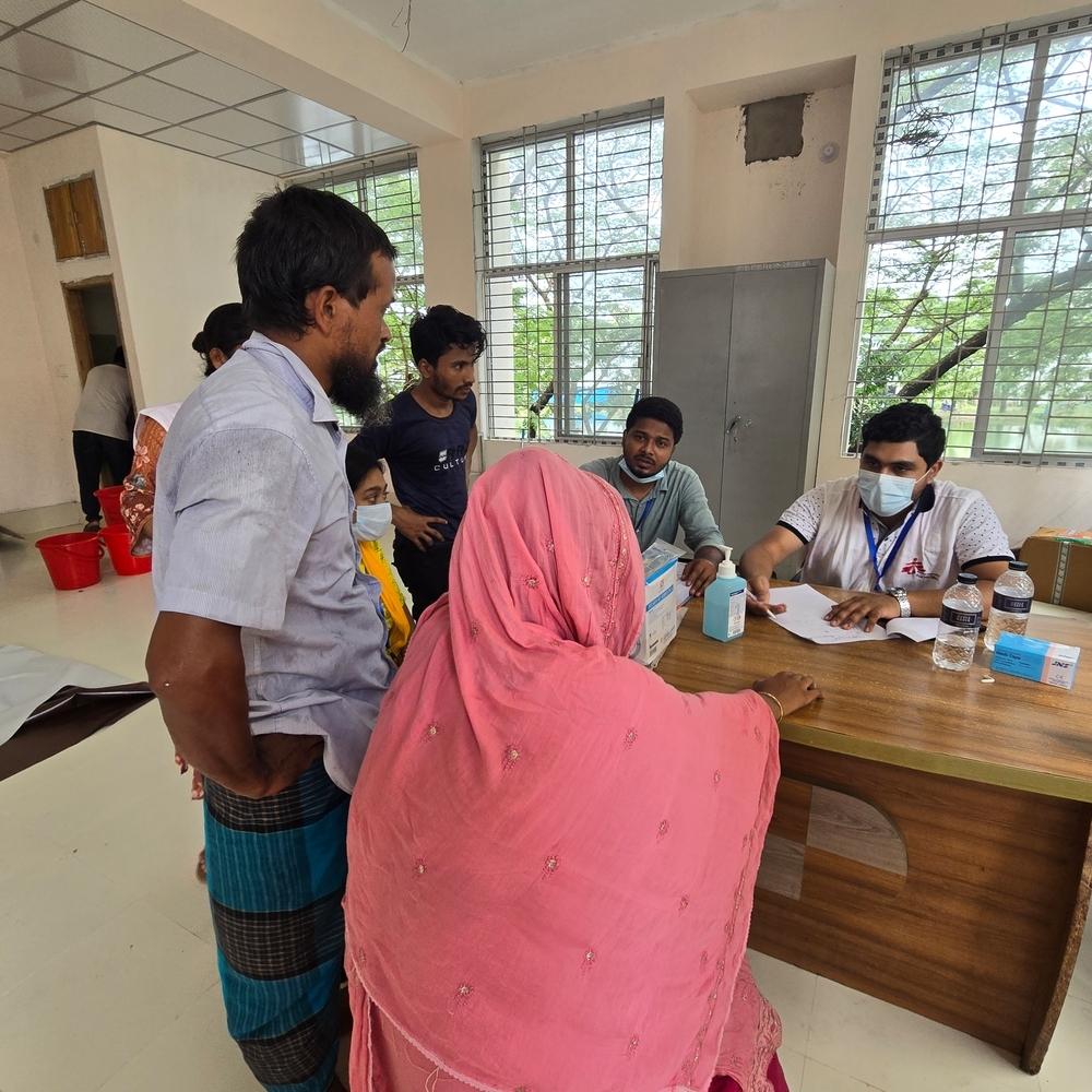 Intervention d'urgence au Bangladesh suite aux inondations ©MSF 