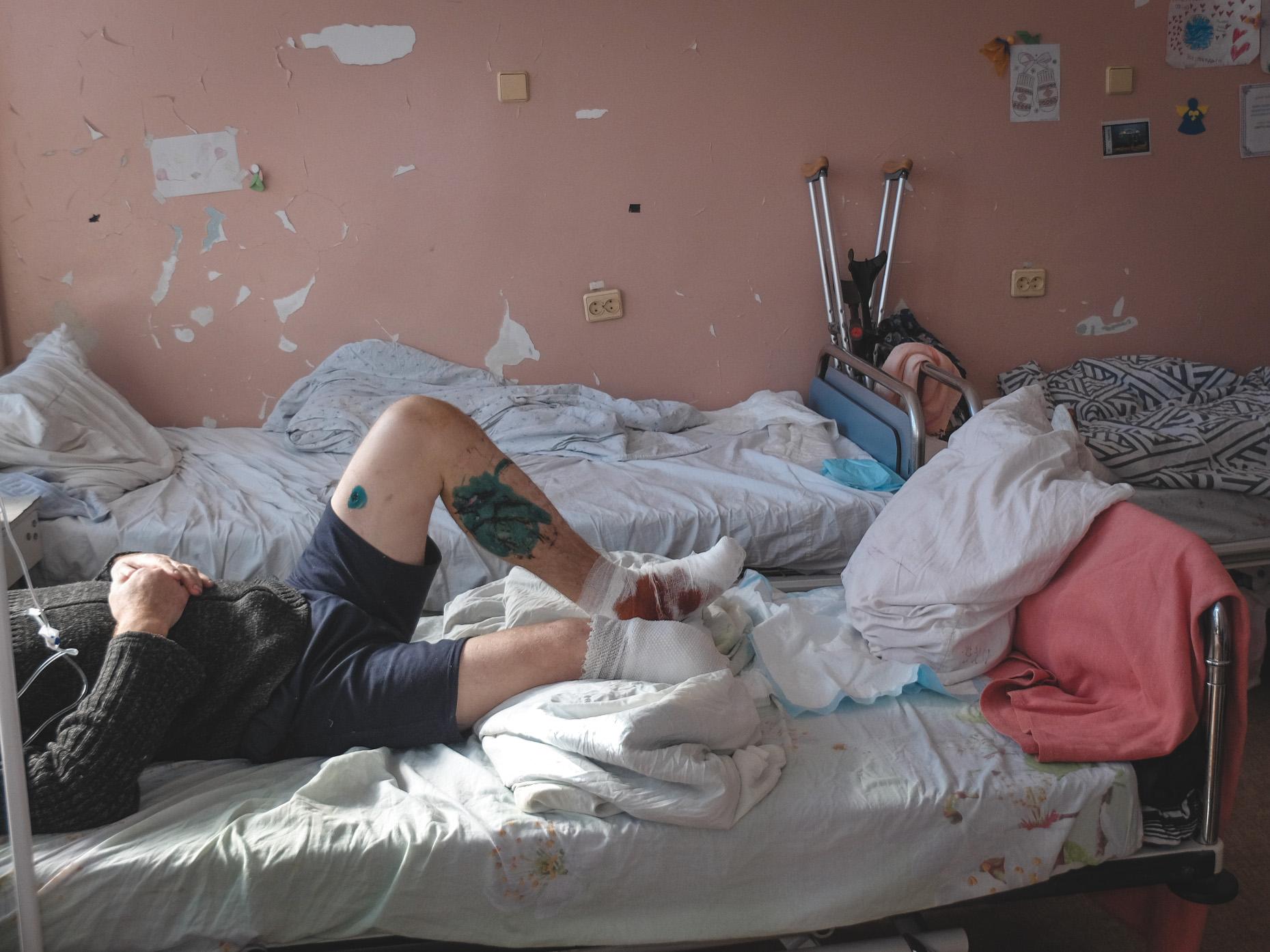 Projet de réadaptation précoce de MSF à Tcherkassy