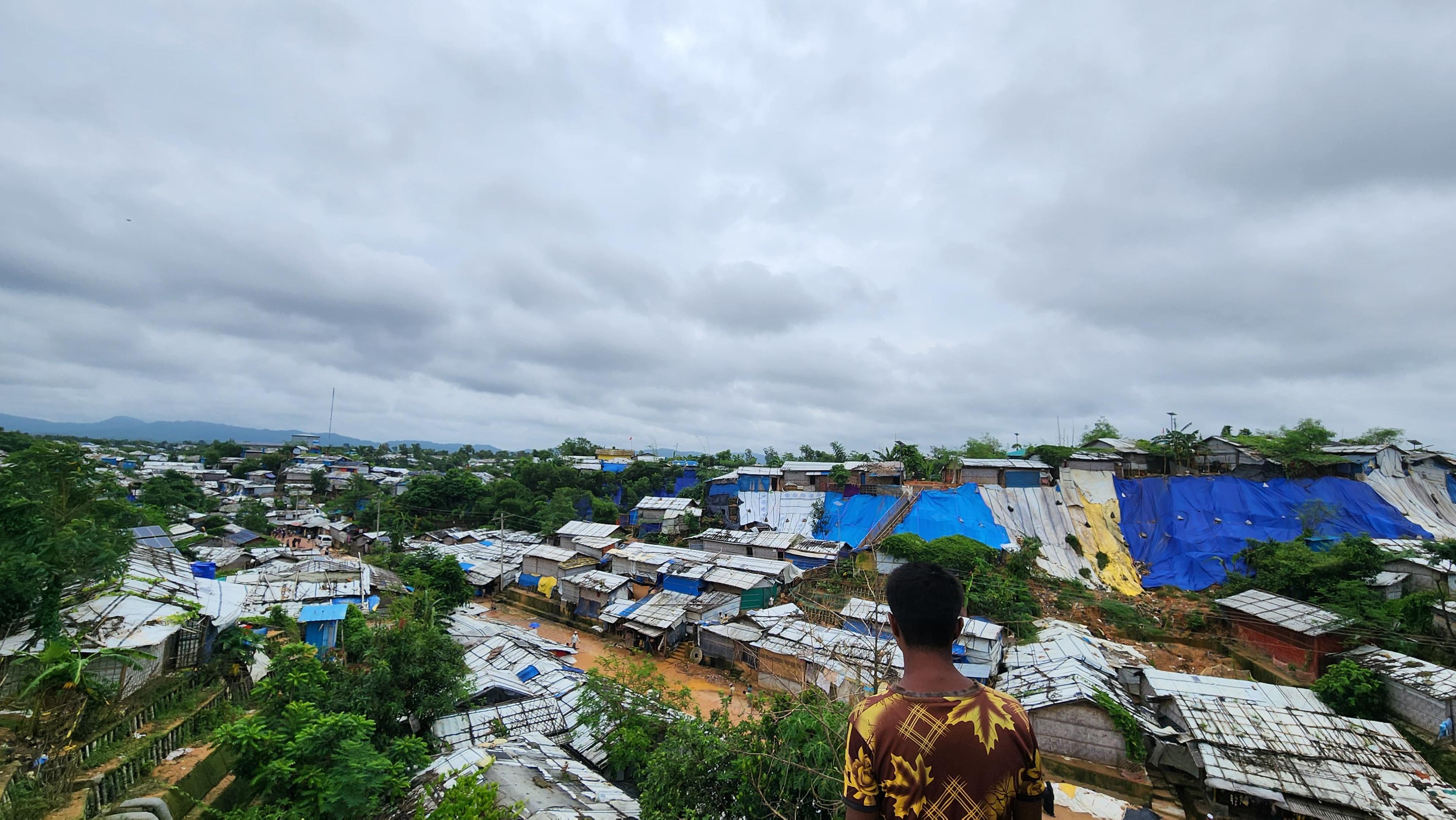 Les réfugiés rohingyas vivent dans des camps surpeuplés à Ukhiya, Cox’s Bazar, au Bangladesh.