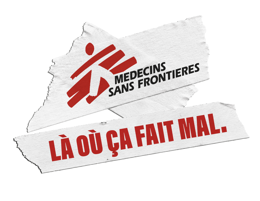 Logo de la campagne « LÀ où ça fait mal ». © MSF