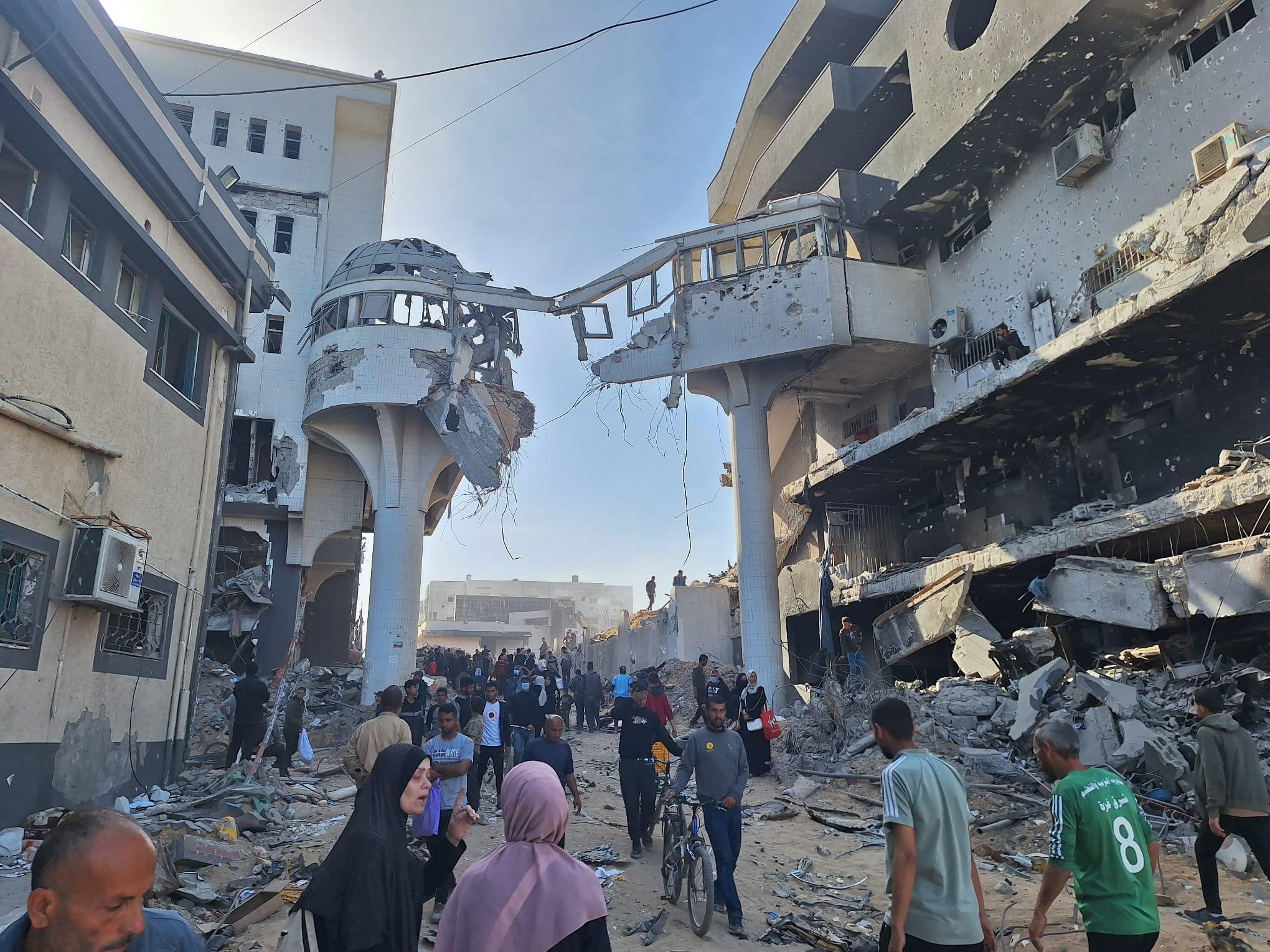 Complexe médical Al Shifa après 14 jours de siège par les forces israéliennes.