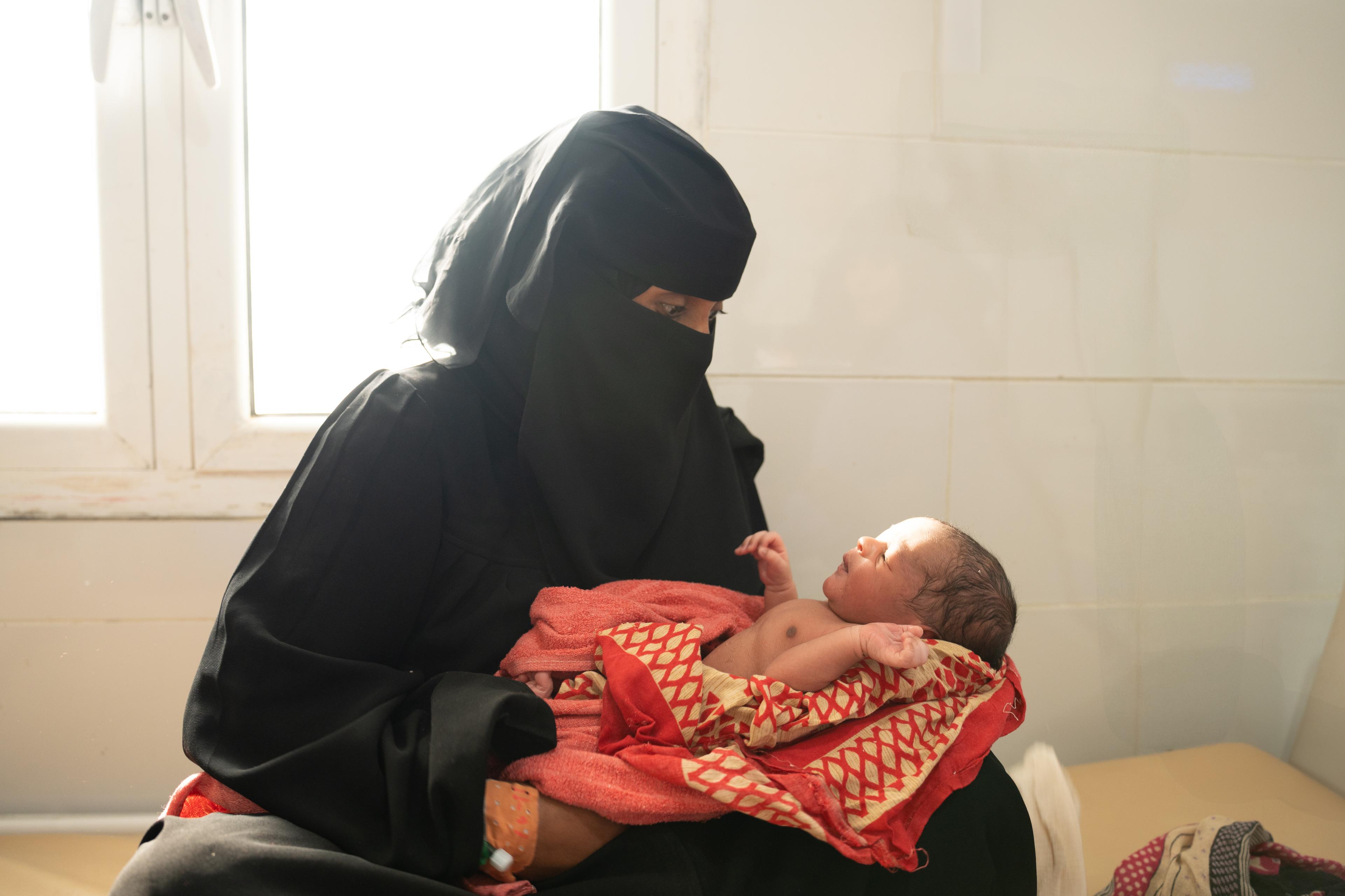 Raheema Mohamed Ali, 25 ans, de Mocha, à la maternité de MSF à l'hôpital général de Mocha.