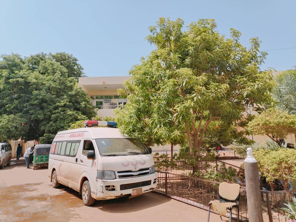 Vue générale de l'hôpital Al Nao, soutenu par MSF et situé dans la ville d'Omdourman, en banlieue de Khartoum. 