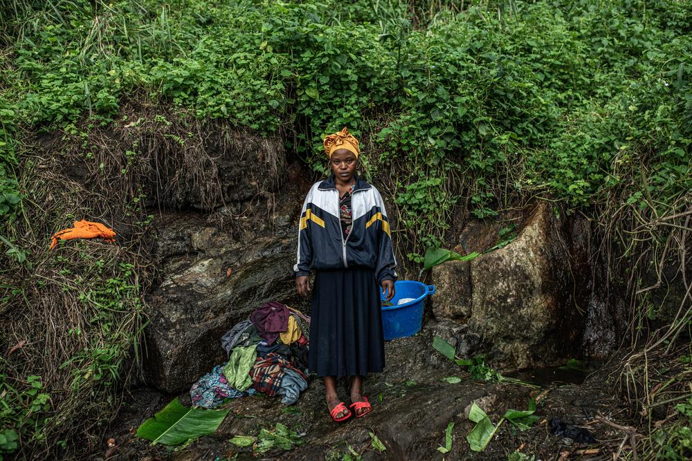 Pendeza, 22 ans, originaire du village de Gikomo, dans le territoire de Masisi.