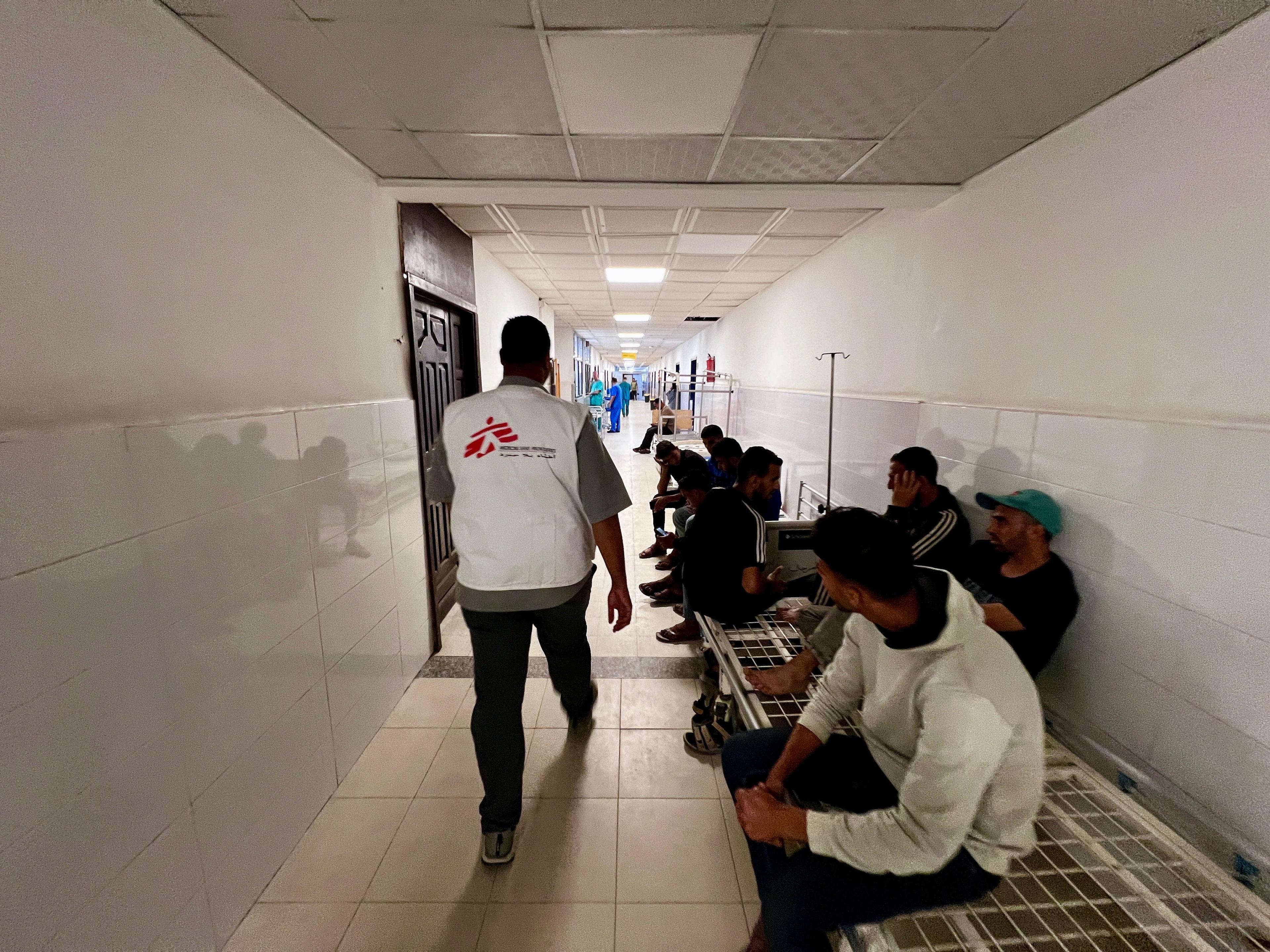 Photo prise à l'intérieur de l'Hôpital Nasser. Le 20 mai 2025. 