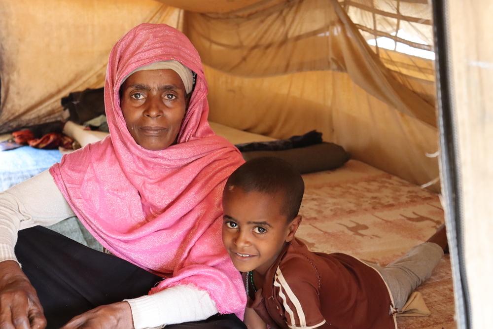 Zeyneba Mohamed, déplacée interne vivant dans le camp de Jari 2. 