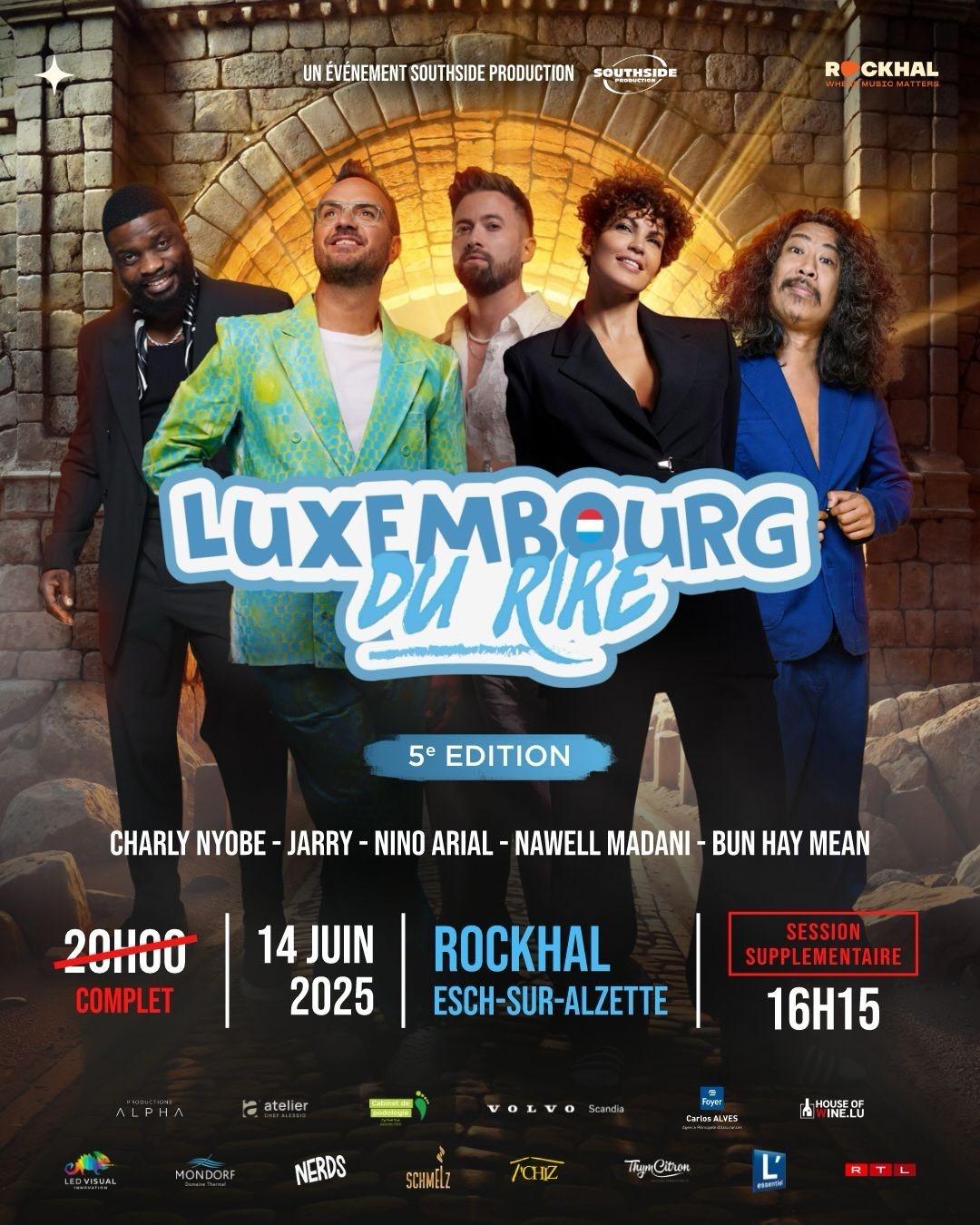 Affiche Luxembourg du rire 2025 ©Southside Production