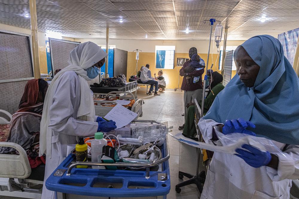 Service des urgences de l'hôpital universitaire de Zalingei, Zalingei, État du Darfour central, Soudan.