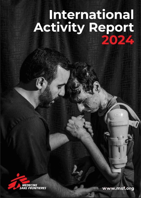 Couverture du Rapport international d'activité 2024 de MSF 