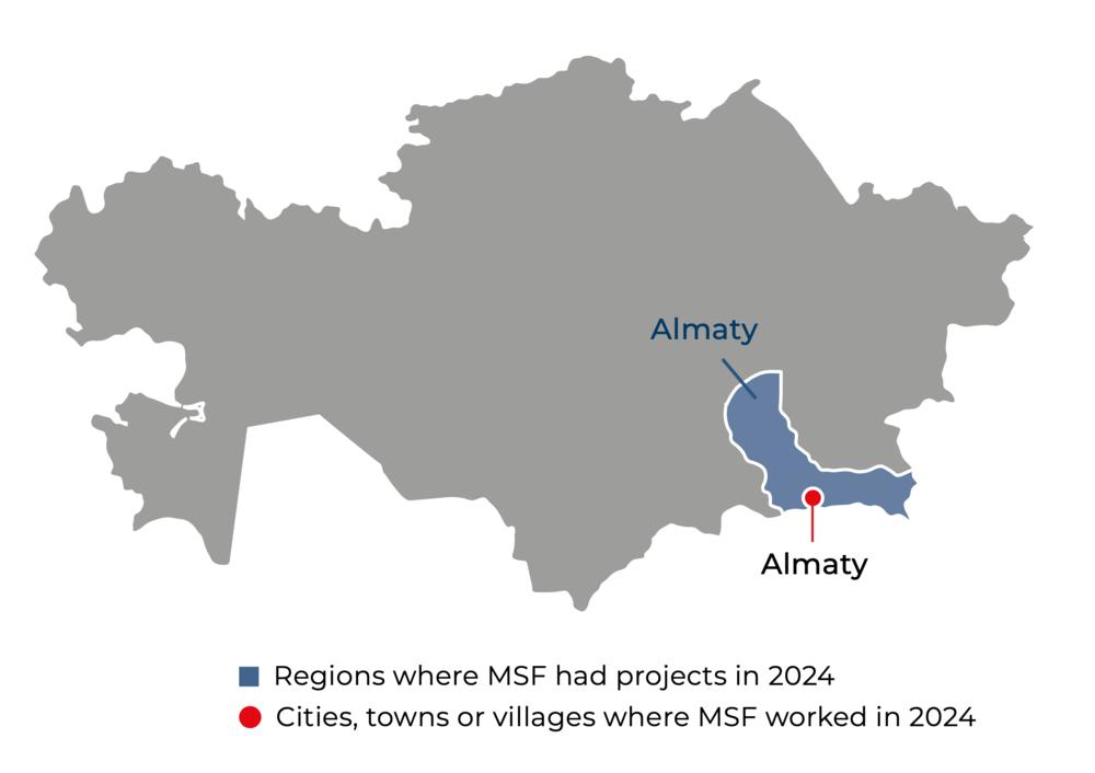 Kazakhstan IAR map 2024 ©MSF