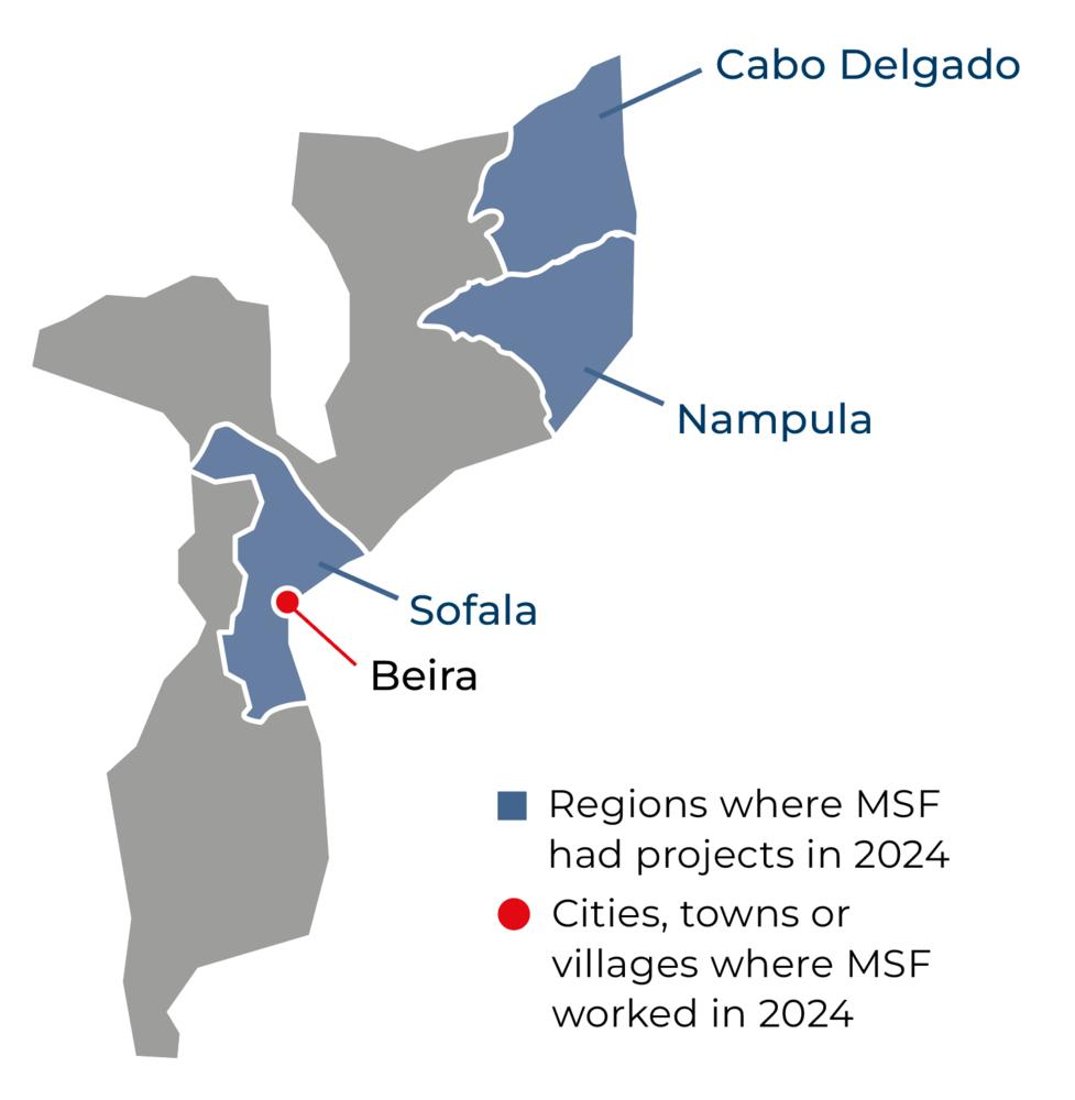 Mozambique IAR map 2024 ©MSF