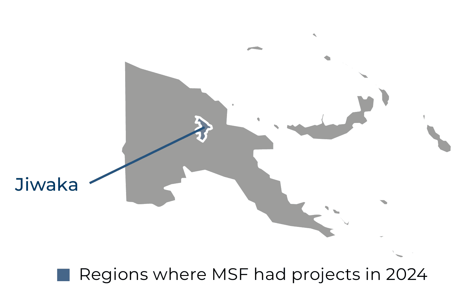 Papua New Guinea IAR map 2024 ©MSF