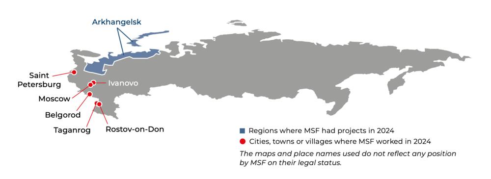 Russia IAR map 2024 ©MSF