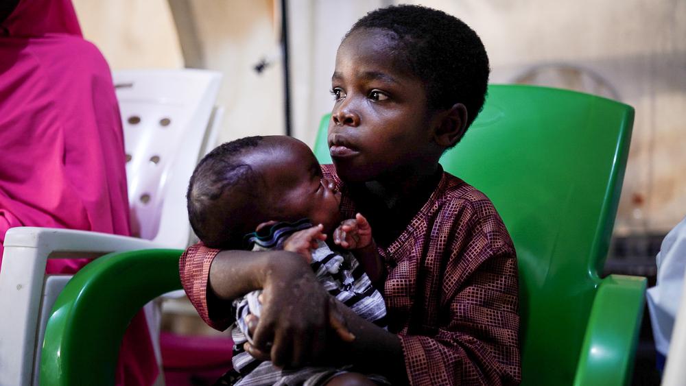 Young boy and his brother