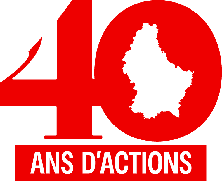 Logo MSF Luxembourg 40 ans d'actions