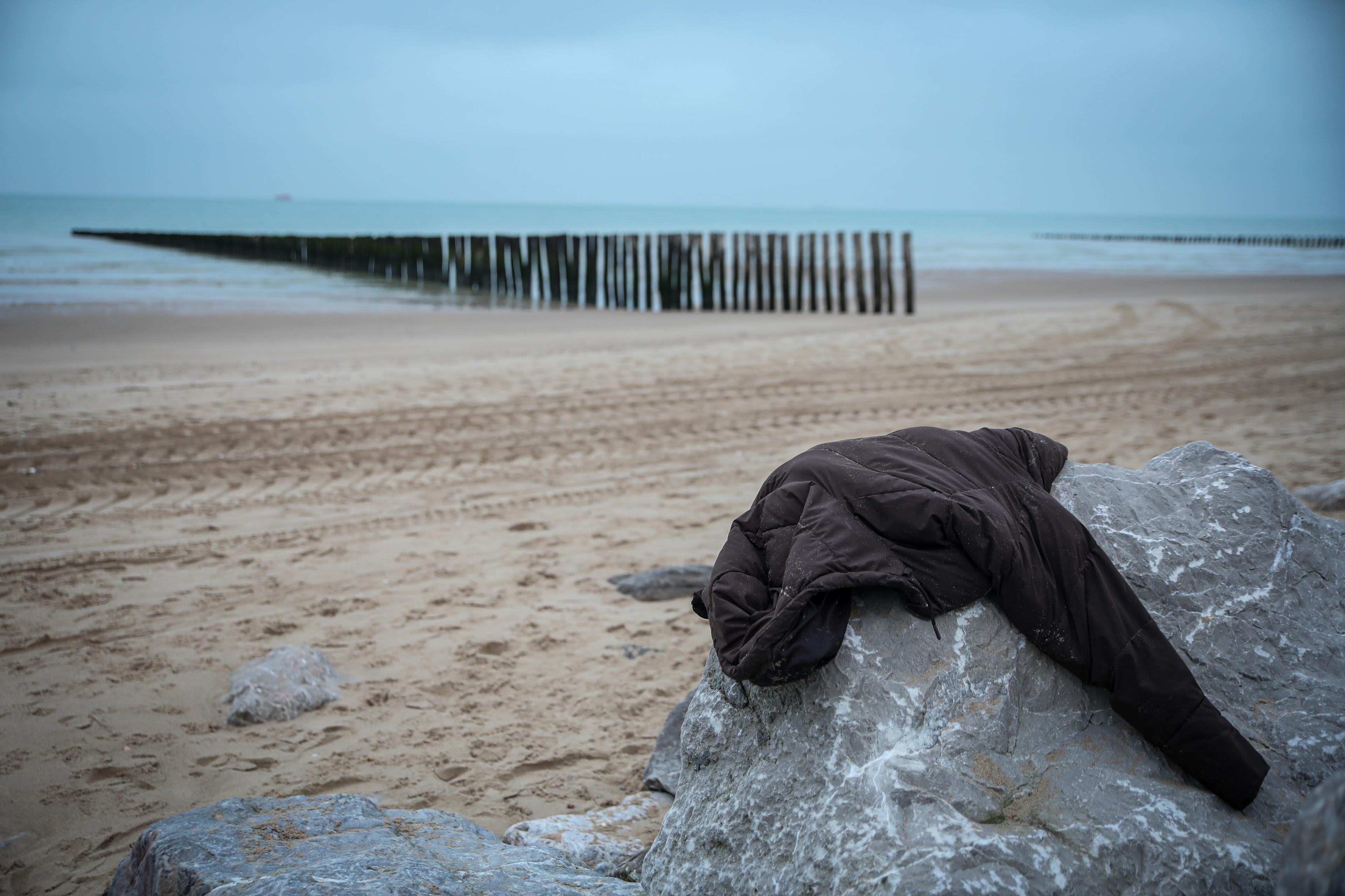 L'une des plages du littoral Nord depuis laquelle les personnes exilées tentent de rejoindre le Royaume-Uni sur des embarcations de fortune. France, octobre 2024 © Mohammad Ghannam/MSF