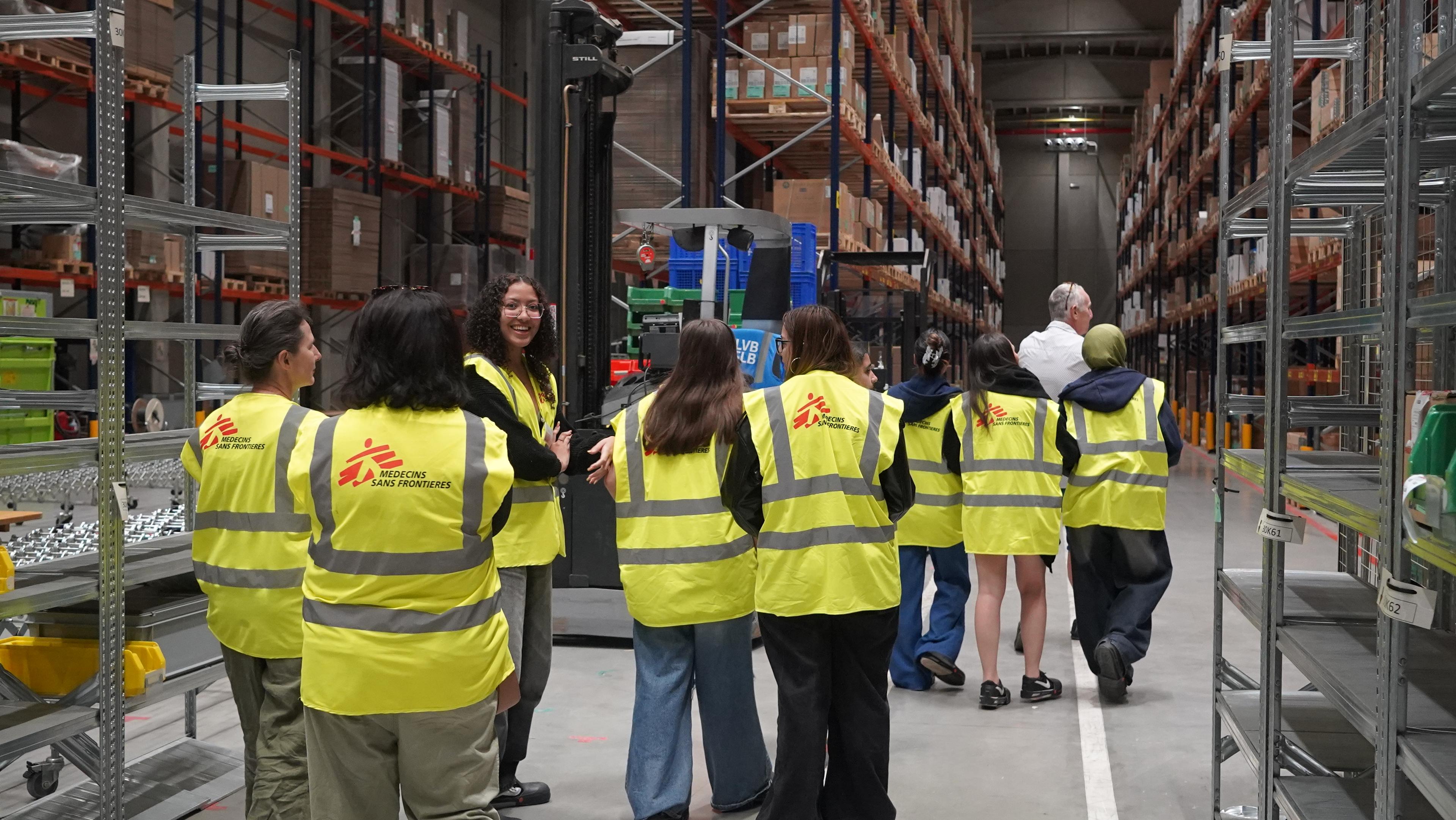 Visite de MSF Supply avec le groupe lauréat du Call to Action 2025-2026