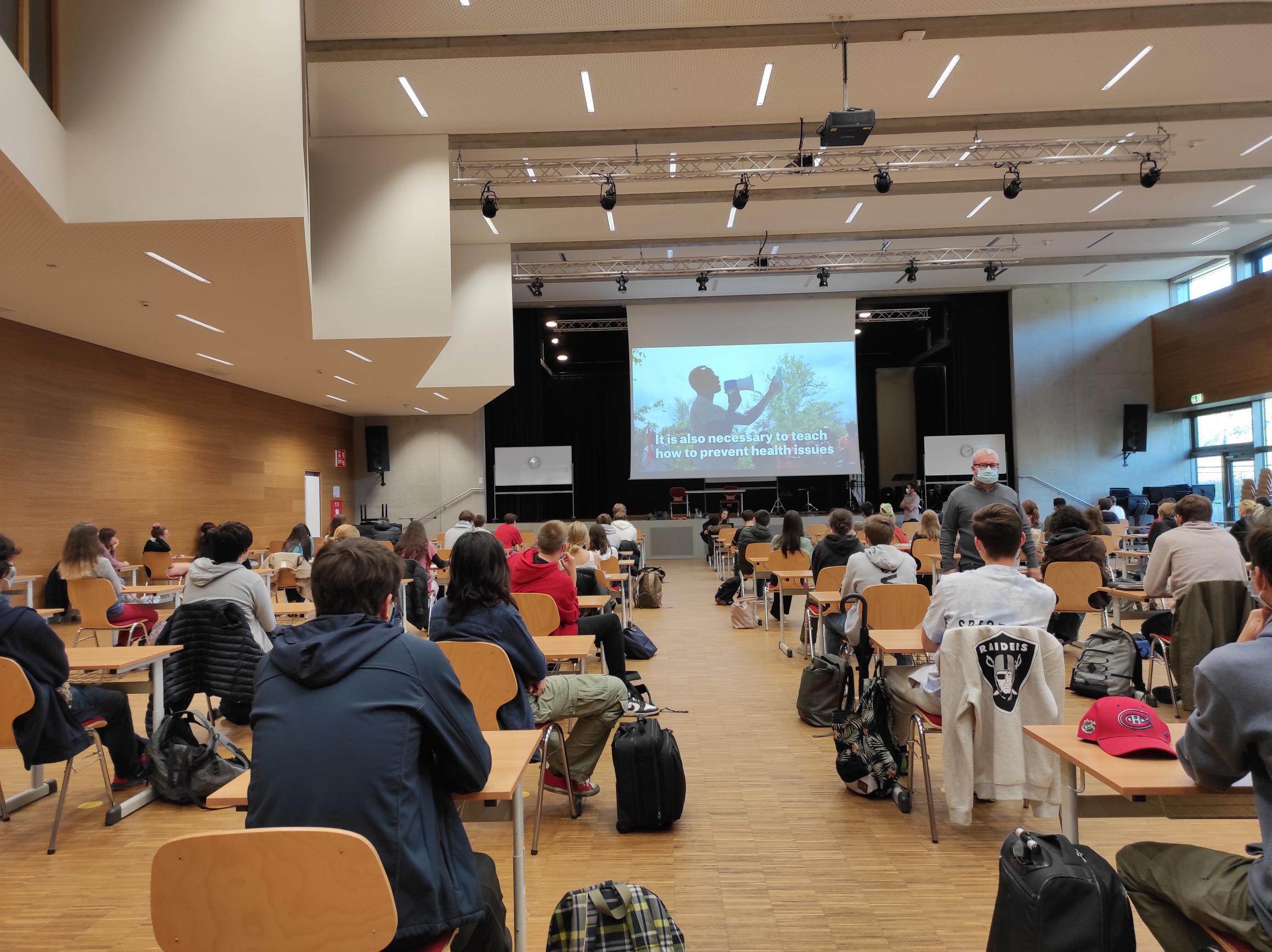 Intervention MSF à L'international School of Luxembourg le mardi 19 octobre 2021 