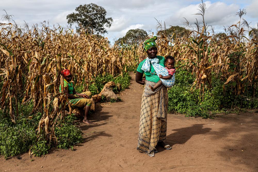 Muanajuma is from Mocímboa da Praia and has been in Mueda for 2 years. She had her first son in Palma, while on the run from attacks. Now she is pregnant again while residing in Eduardo Mondlane camp for internally displaced people. 