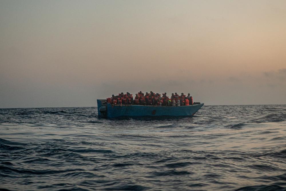On the night of 11 May, we rescued 67 people from a wooden boat in danger of sinking in the SAR area of Malta. Later that night, we rescued another 29 people from a rubber boat in distress 