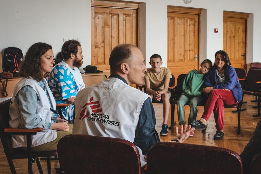 Formation psychologique à Yaremche, région d&#039;Ivano-Frankivsk. Mai, 2022 