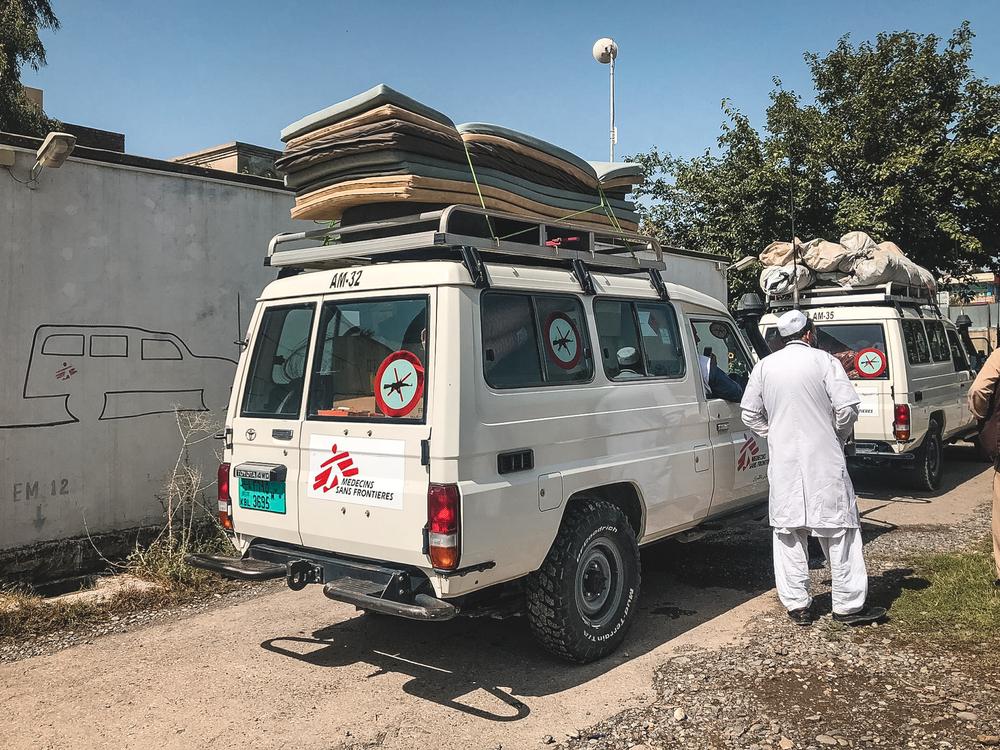 An MSF assessment team leaving for Paktika Province, Afghanistan  