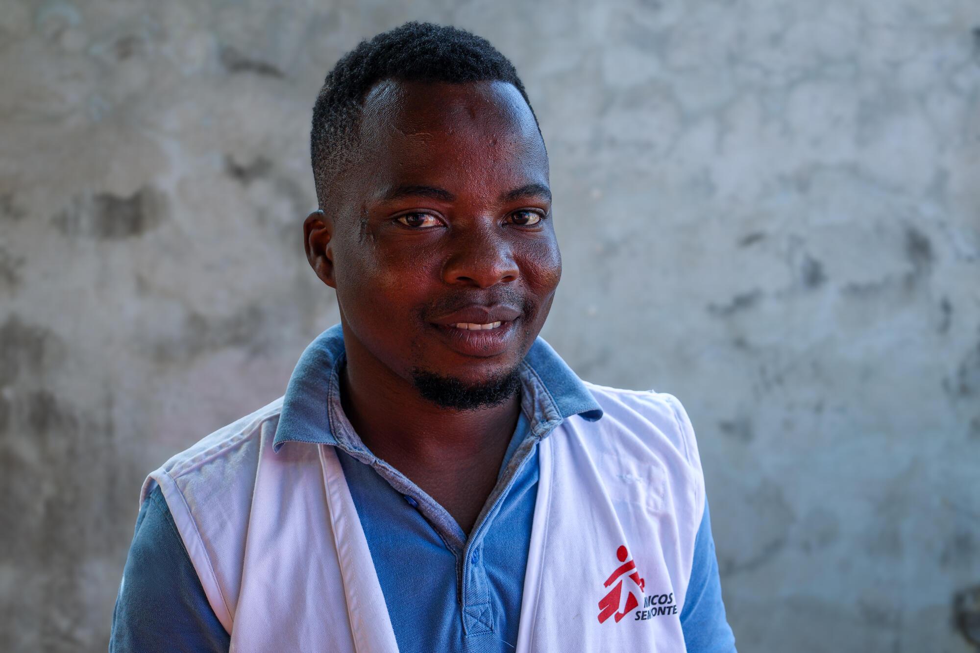 Portrait d&#039;Agy Agy, superviseur logistique chez MSF à Cabo Delgado, Mozambique. 