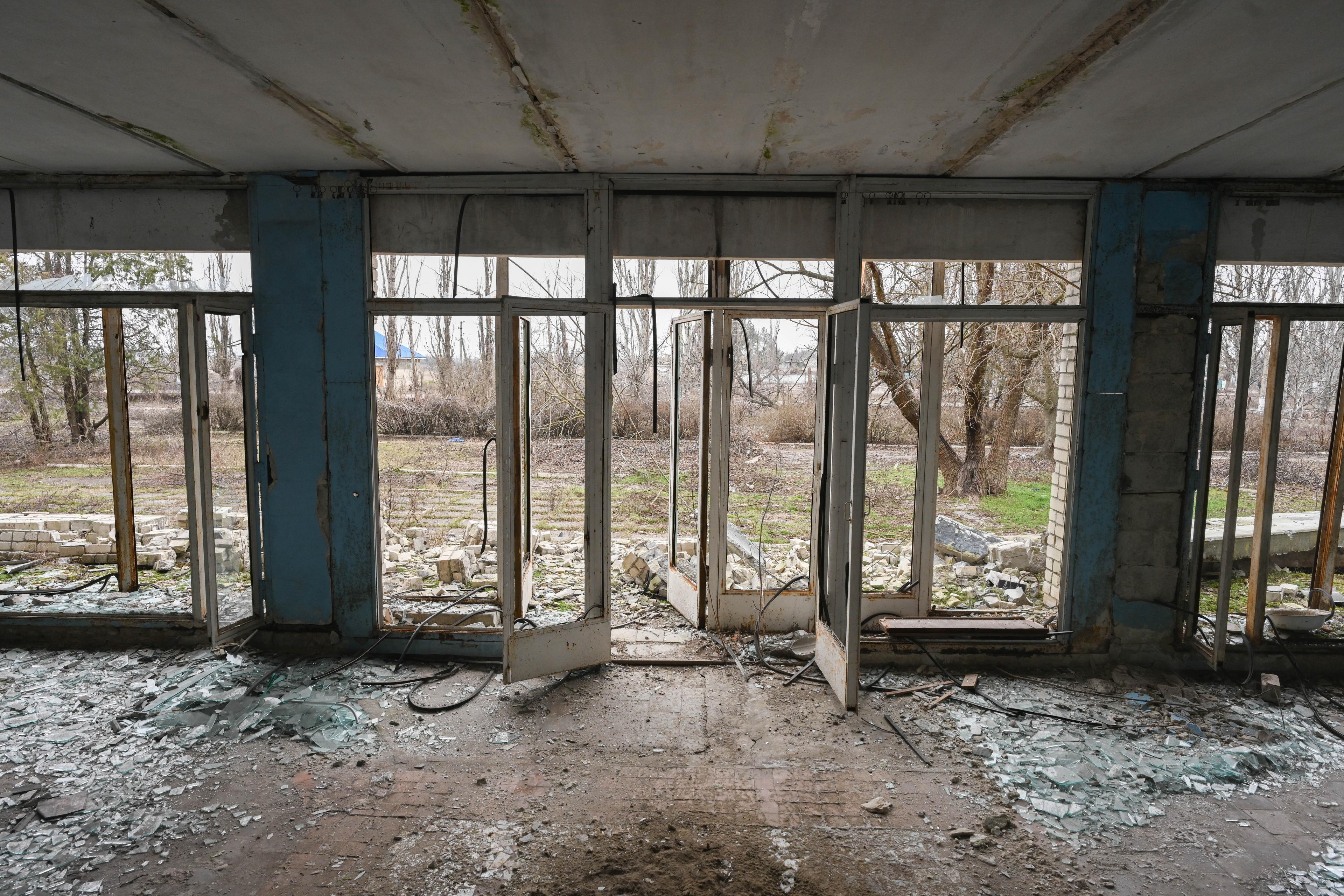 31 janvier 2023. Hôpital de la ville de Vysokopilla, Oblast de Kherson. 